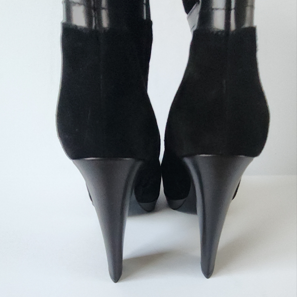 Calvin Klein Suede Mid Calf Boots - Picture 7 of 8